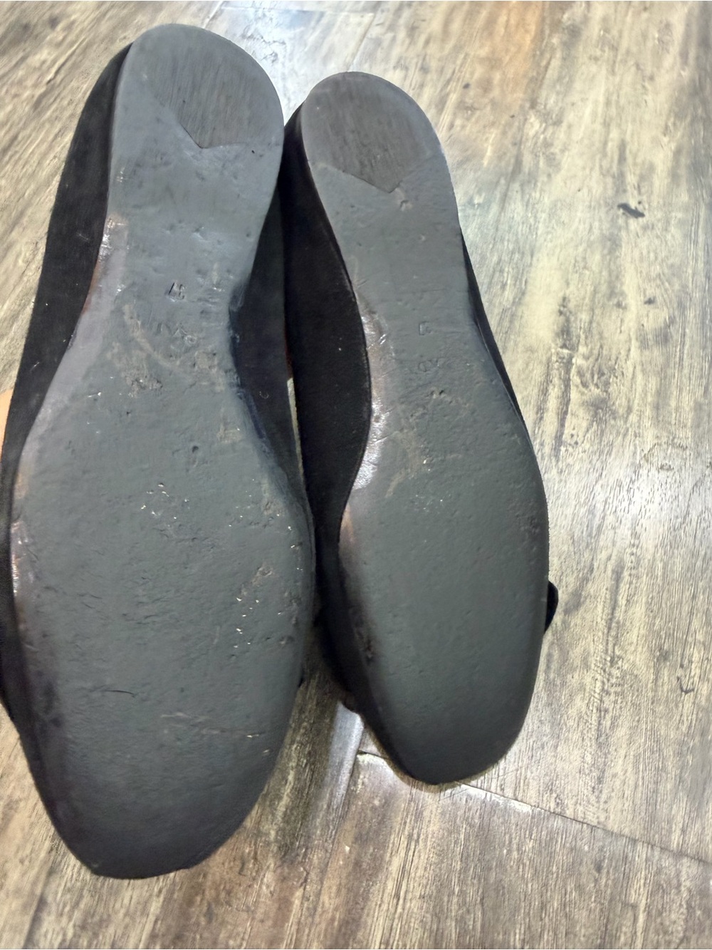 Prada Black Suede Bow Detail Flats - Picture 9 of 12